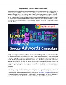Google Ad services campaign